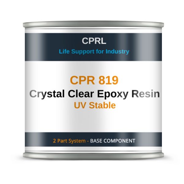 CPR 819 Crystal Clear Epoxy Resin - UV Stable - Base